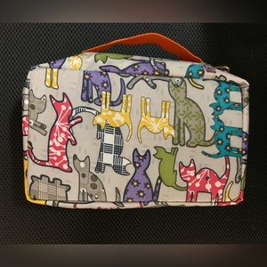 Cat print LeSport Sac style pen/pencil organizer
